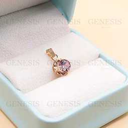 Colgante Oro 18K Chatón No6