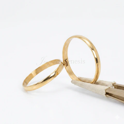 Ilusiones Oro 18K 2mm Lisas