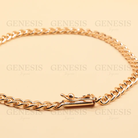 Pulsera Oro 18K Grumet Cubana