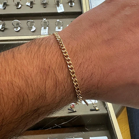 Pulsera Oro 18K Grumet Cubana