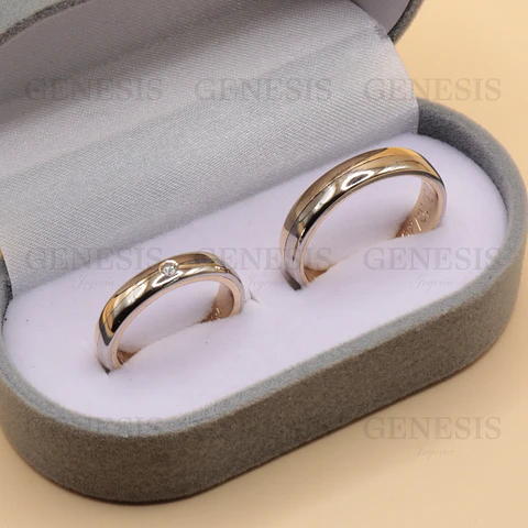 Argollas Inglés Bicolor