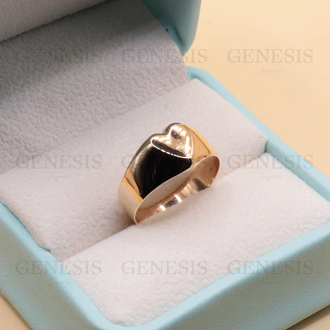 Anillo Oro 18K Sello Corazón Dama