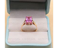 Anillo Oro 18K Chatón Español Rectangular