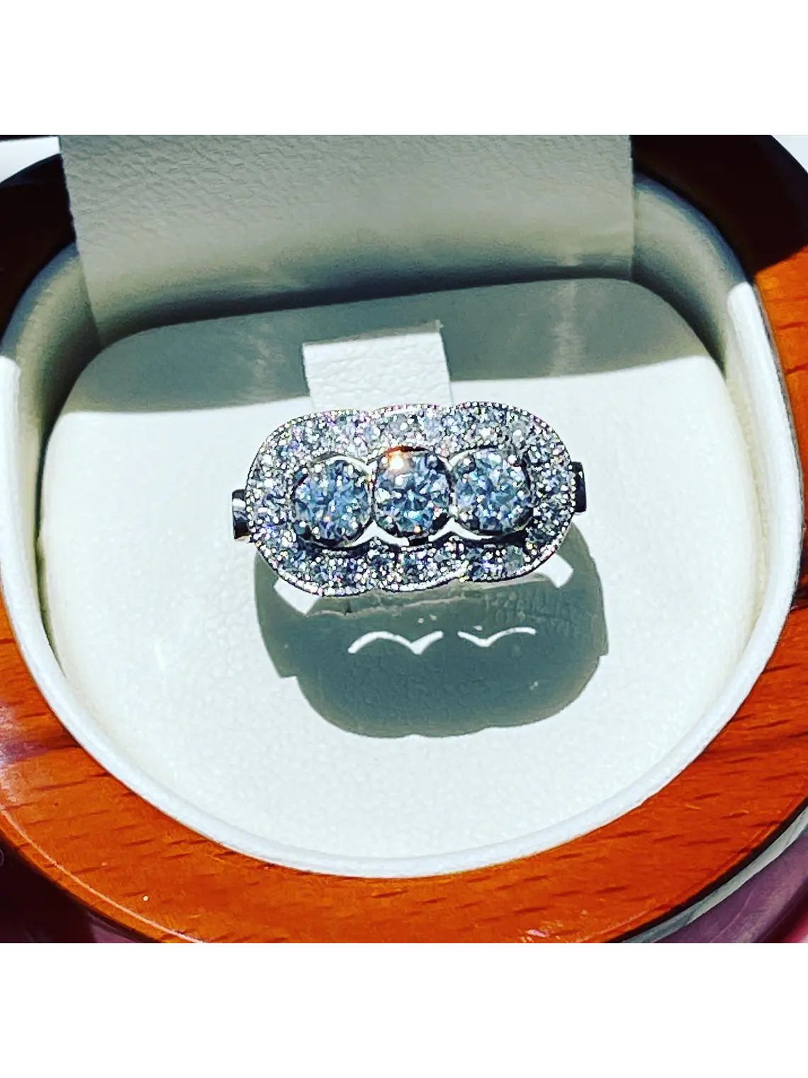 Anillo Vintage Redondo 105 Puntos inspirado en el Anillo de la Nona en Platino 2