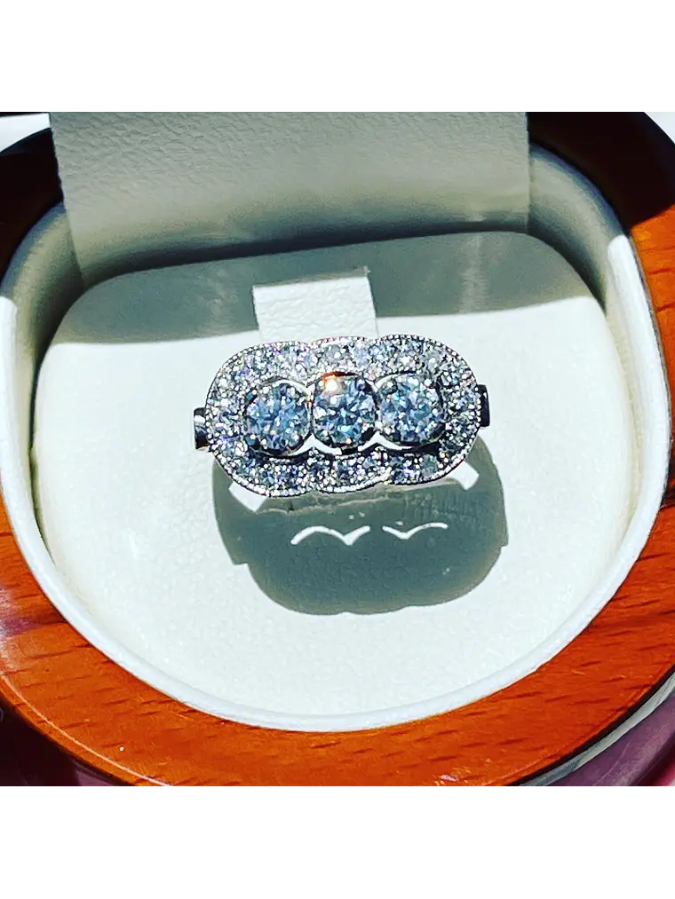 Anillo Vintage Redondo 105 Puntos inspirado en el Anillo de la Nona en Platino 2