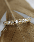 Anillo Solitario de Diamantes 42 puntos en Oro Amarillo 18k