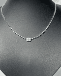 Collar de Diamantes 85 Puntos Oro Blanco 18K