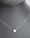 Collar de Diamantes Baguette 40 Puntos Oro Blanco 18K