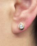 Exclusivos Aros Diamantes Corte Gota Oro Amarillo 18K