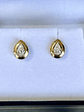 Exclusivos Aros Diamantes Corte Gota Oro Amarillo 18K - Miniatura 2