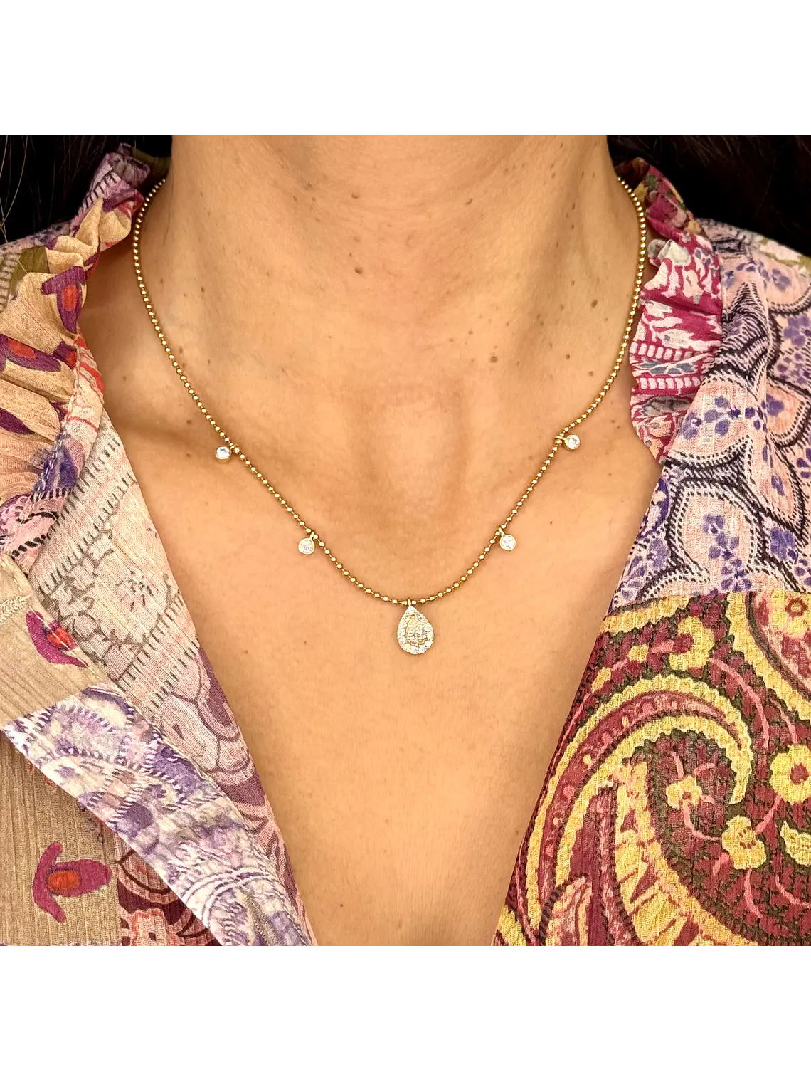 Exclusivo Collar Diamantes Oro Amarillo 18K 3