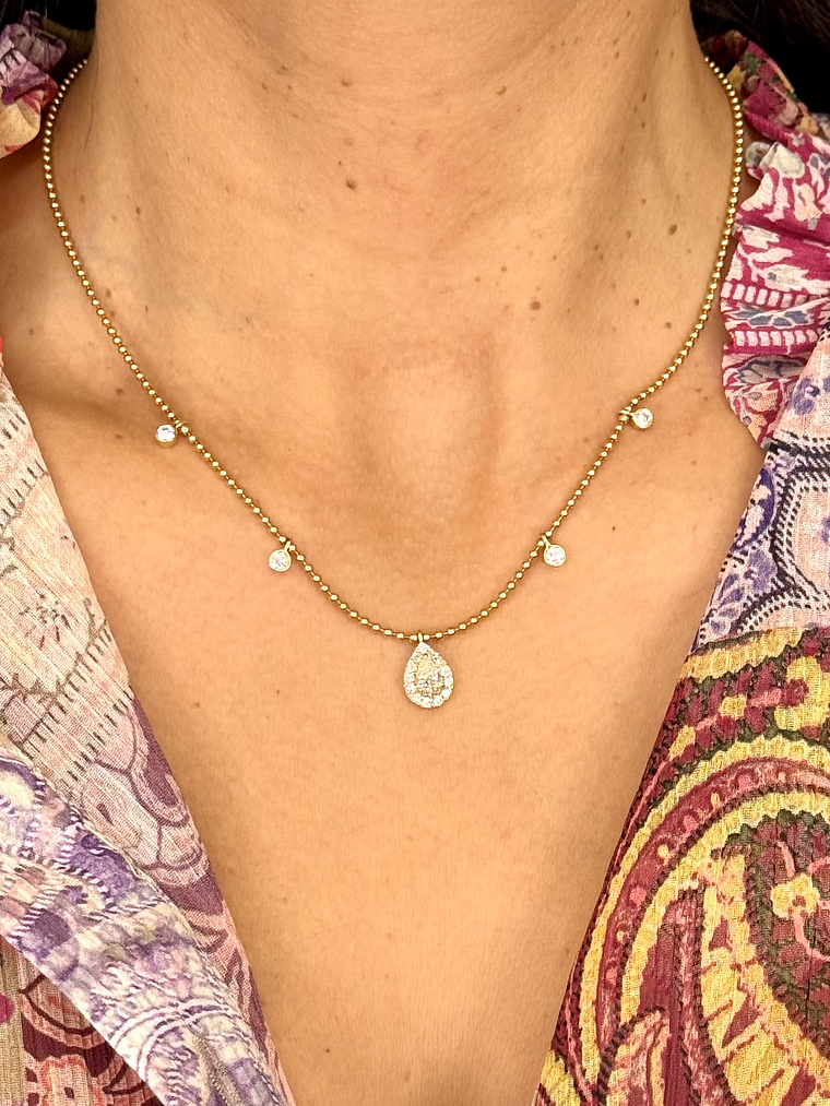 Exclusivo Collar Diamantes Oro Amarillo 18K 3