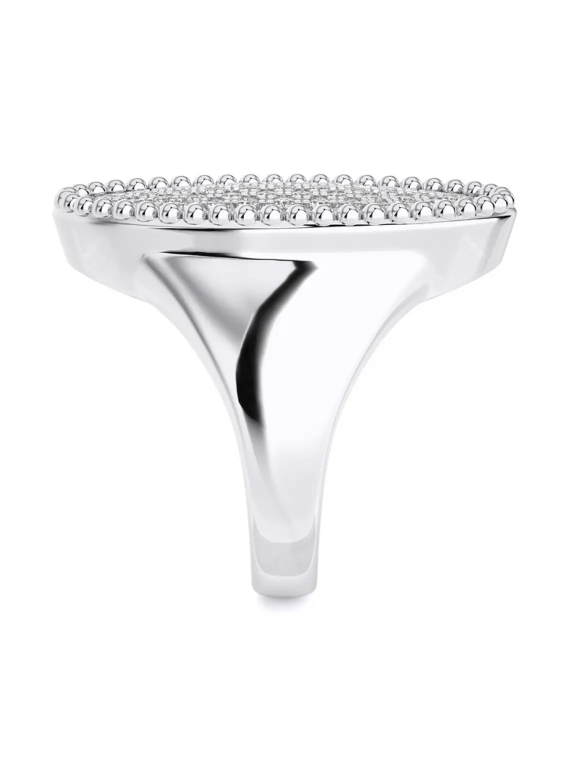 Espectacular Maxi Anillo Diamantes en Oro Blanco 18K 3