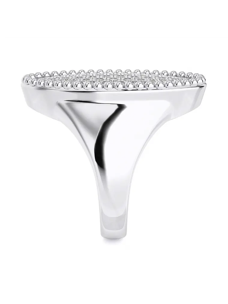 Espectacular Maxi Anillo Diamantes en Oro Blanco 18K 3
