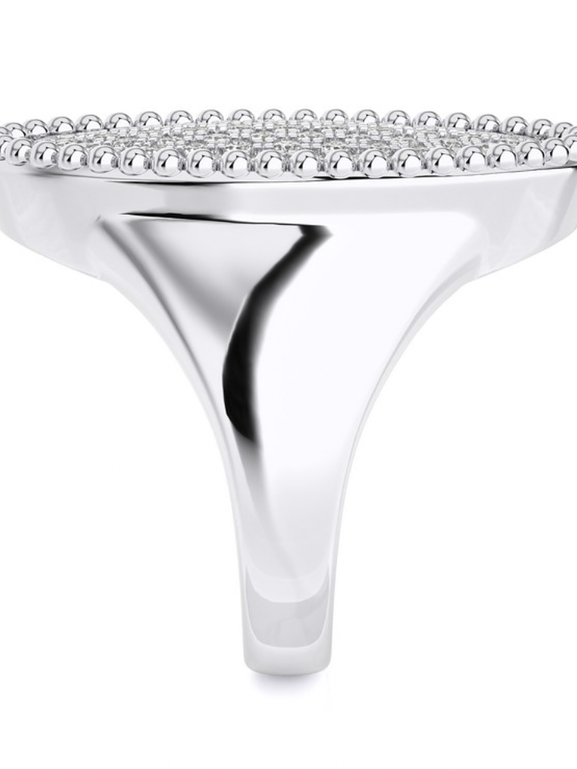 Espectacular Maxi Anillo Diamantes en Oro Blanco 18K 3