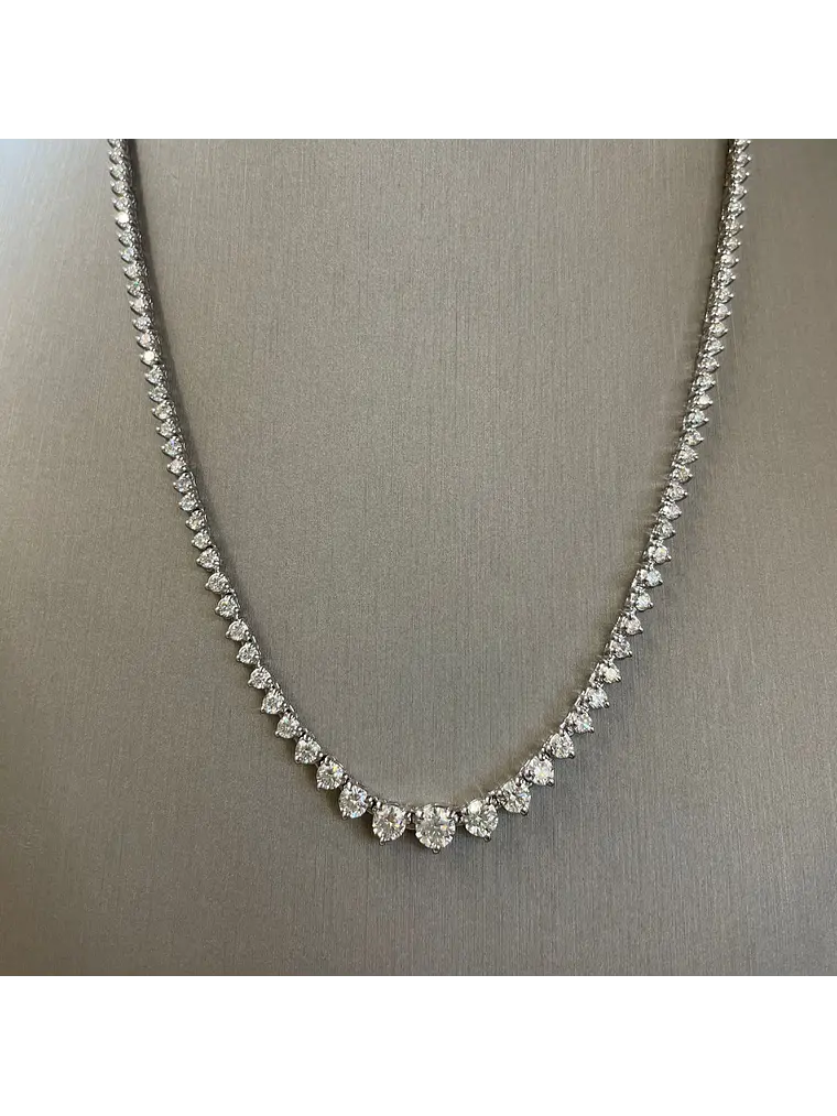 Exclusivo Collar de Lujo de Diamantes 5.05 Ct en Oro Blanco 18K 3