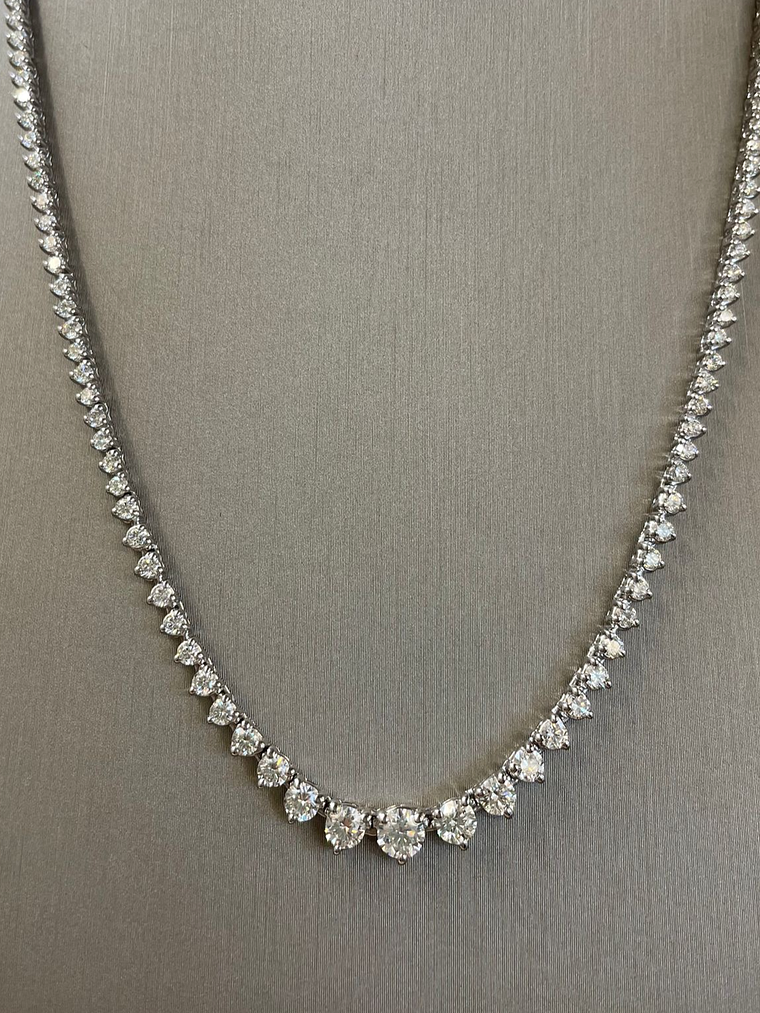 Exclusivo Collar de Lujo de Diamantes 5.05 Ct en Oro Blanco 18K 3