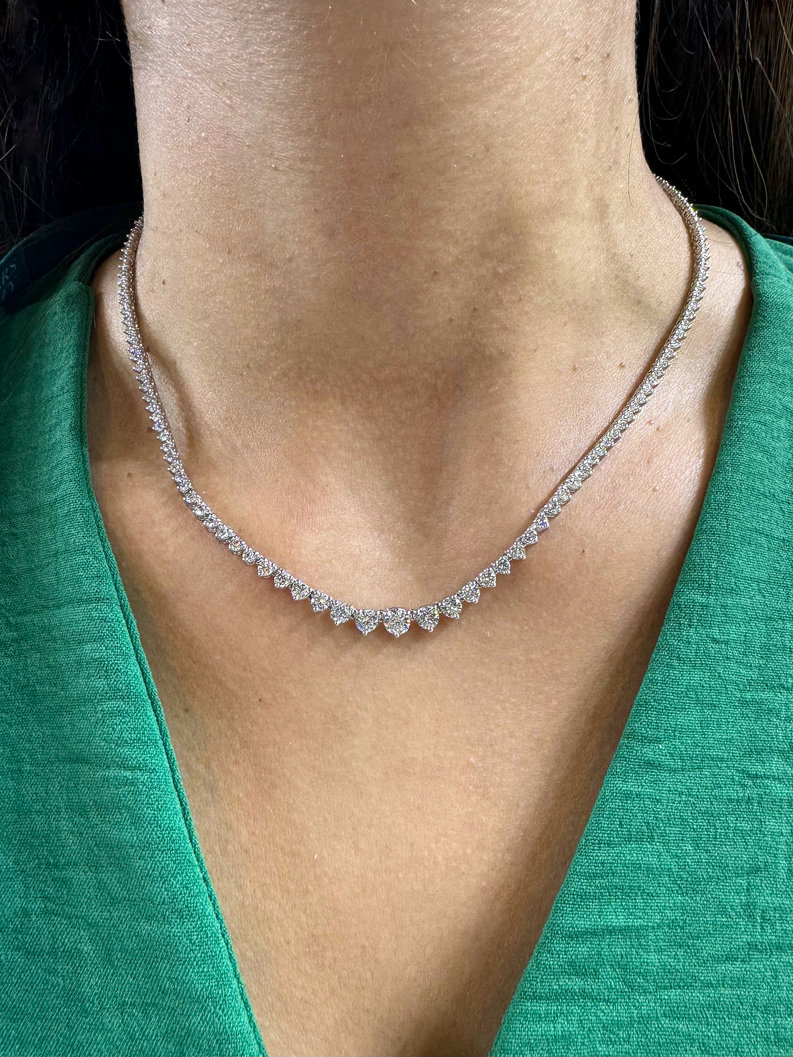 Exclusivo Collar de Lujo de Diamantes 5.05 Ct en Oro Blanco 18K 4