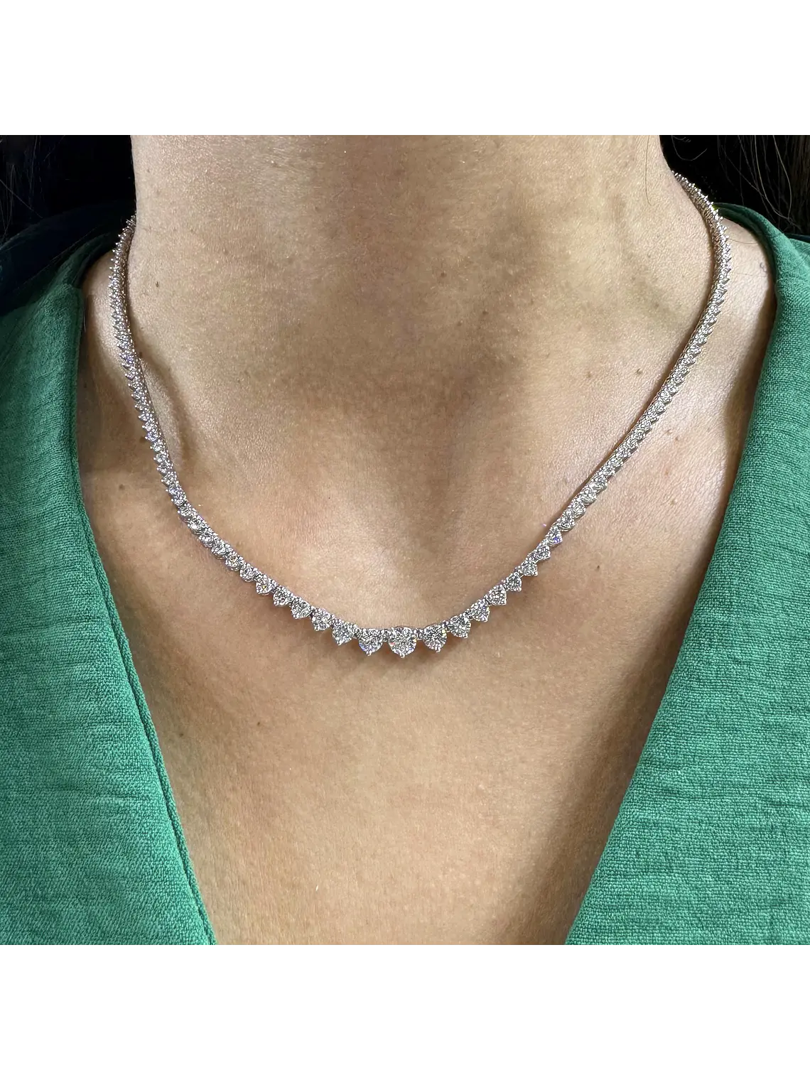 Exclusivo Collar de Lujo de Diamantes 5.05 Ct en Oro Blanco 18K 2