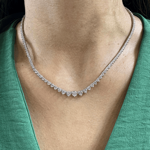 Exclusivo Collar de Lujo de Diamantes 5.05 Ct en Oro Blanco 18K