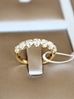 Magnífico Anillo  de Compromiso Cintillo Diamantes Oro Amarillo 18K - Miniatura 6