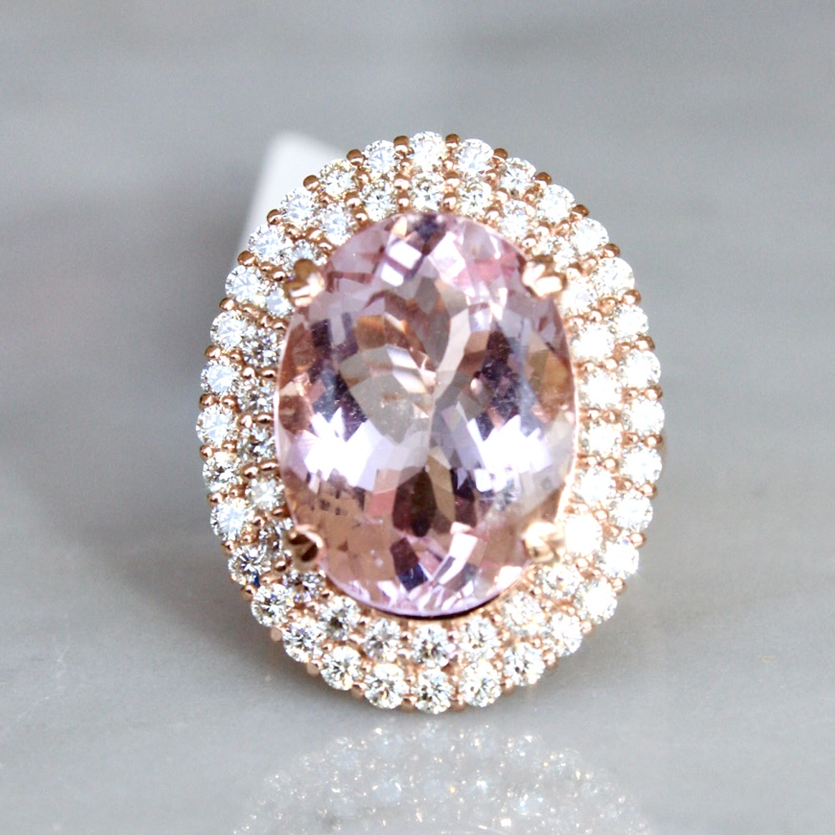 Maxi Anillo Morganita y Brillantes Joyería Grimaldi