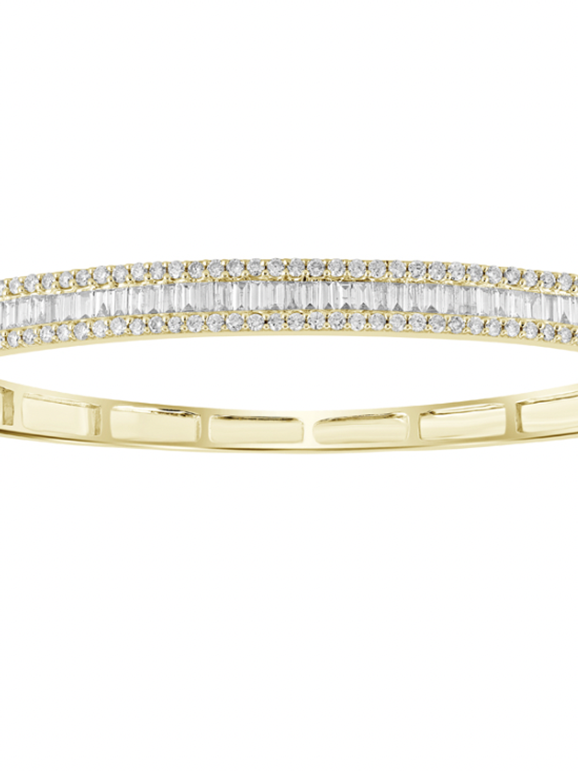 Preciosa Esclava Triple Diamantes en Oro Amarillo 18K 1