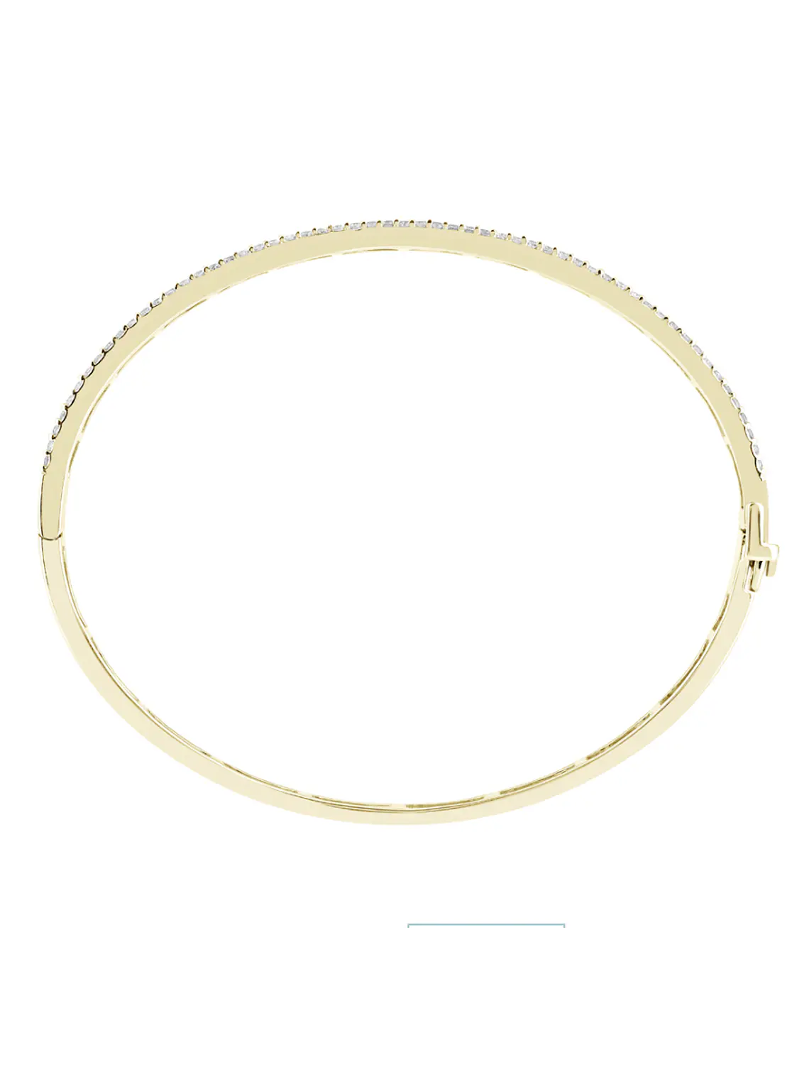 Preciosa Esclava Triple Diamantes en Oro Amarillo 18K 2