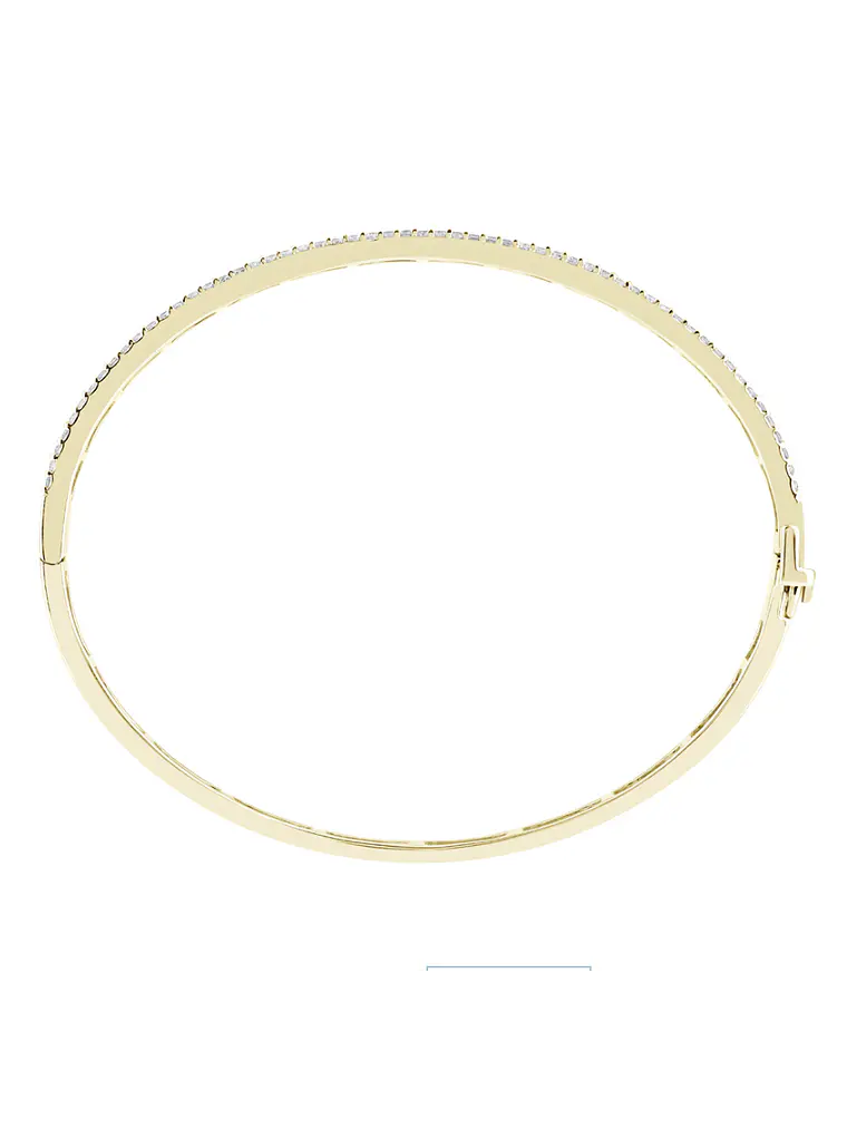 Preciosa Esclava Triple Diamantes en Oro Amarillo 18K 2
