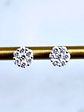 Aros Rosetas Diamantes en Oro Blanco 18K - Miniatura 6