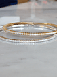 Maravillosa Esclava Flexible Irrompible Diamantes en Oro Amarillo 18K - Miniatura 3