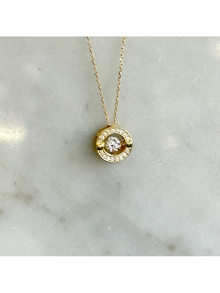 Exclusivos Puntos de Luz 2.0 Dancing Diamond Diamantes con Movimiento Autónomo Oro Amarillo 18K 3