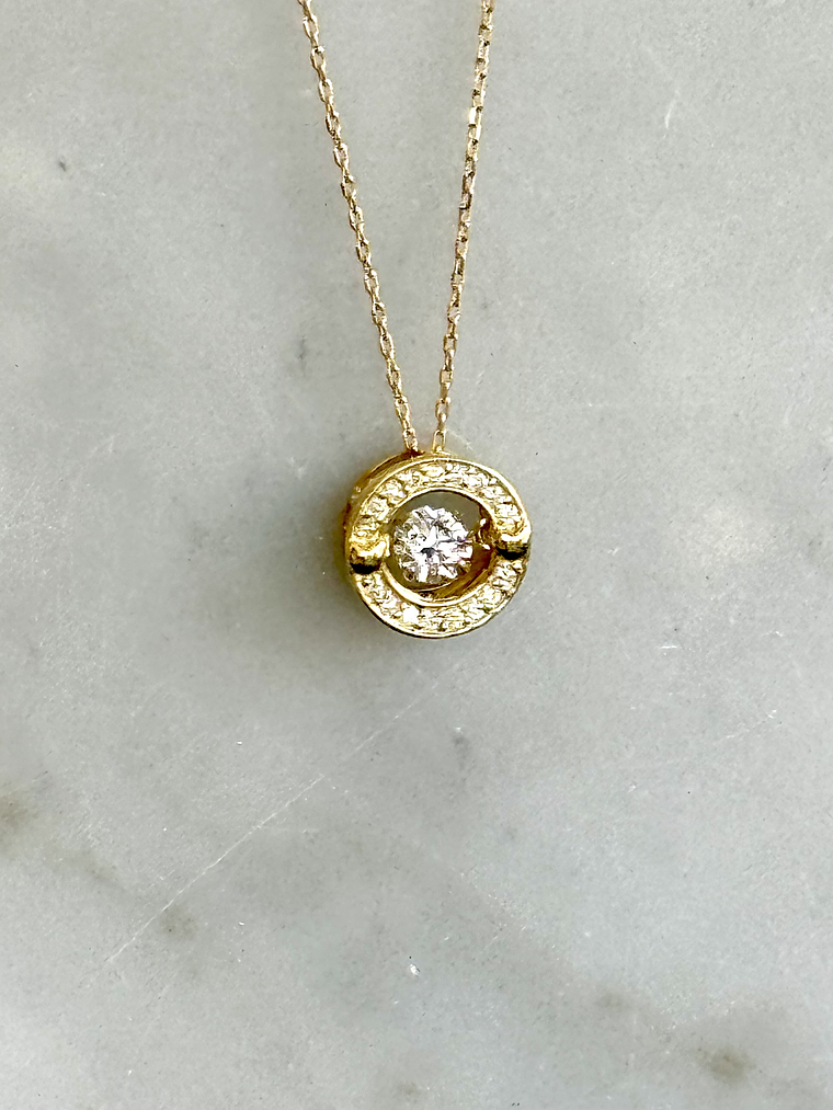 Exclusivos Puntos de Luz 2.0 Dancing Diamond Diamantes con Movimiento Autónomo Oro Amarillo 18K 3