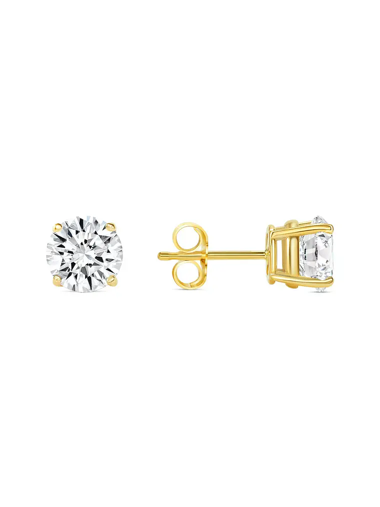 Aros Solitarios 20 puntos en Oro Amarillo 18K 1