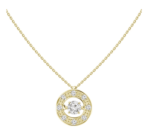 Exclusivos Puntos de Luz 2.0 Dancing Diamond Diamantes con Movimiento Autónomo Oro Amarillo 18K