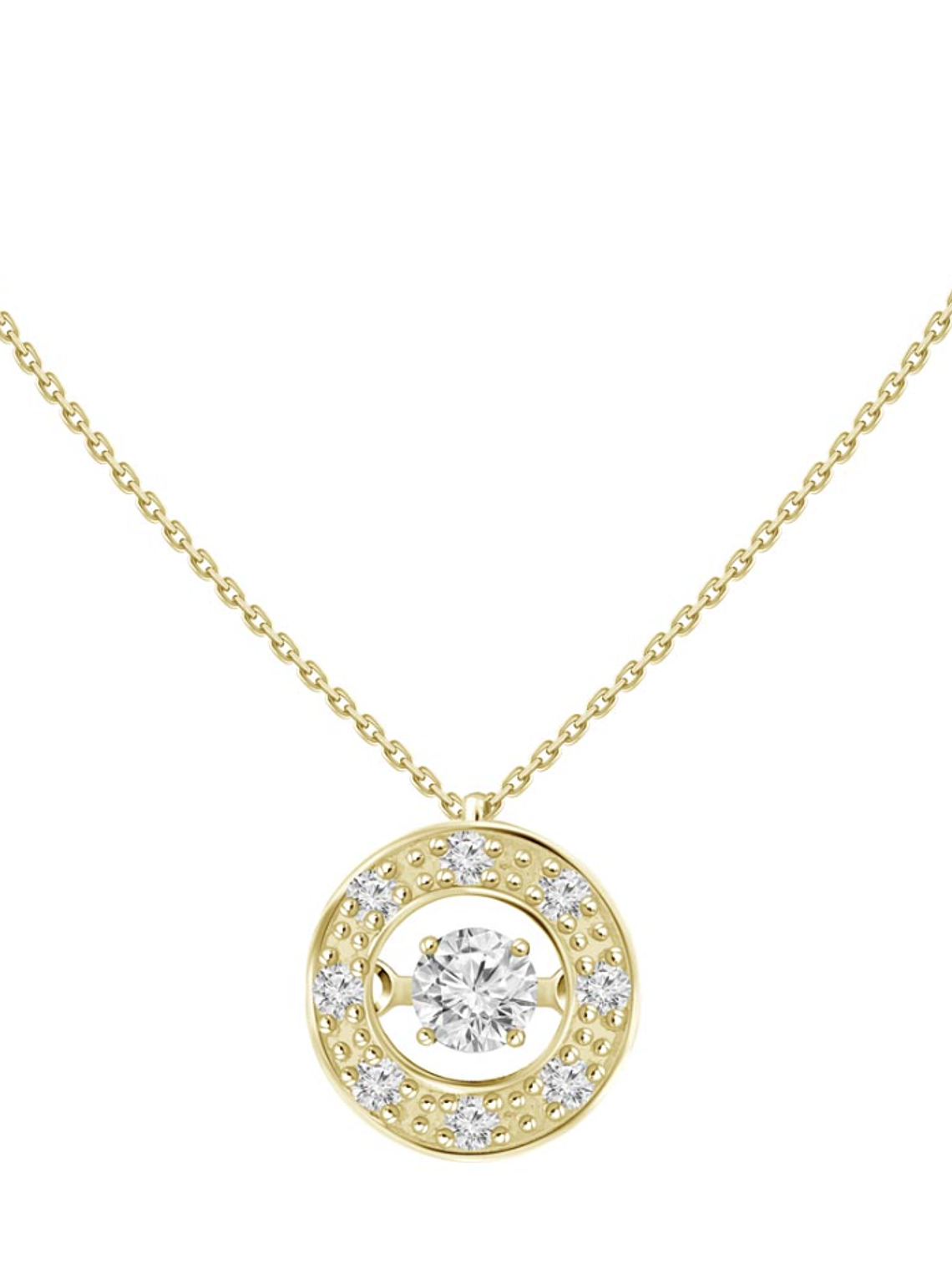 Exclusivos Puntos de Luz 2.0 Dancing Diamond Diamantes con Movimiento Autónomo Oro Amarillo 18K 1