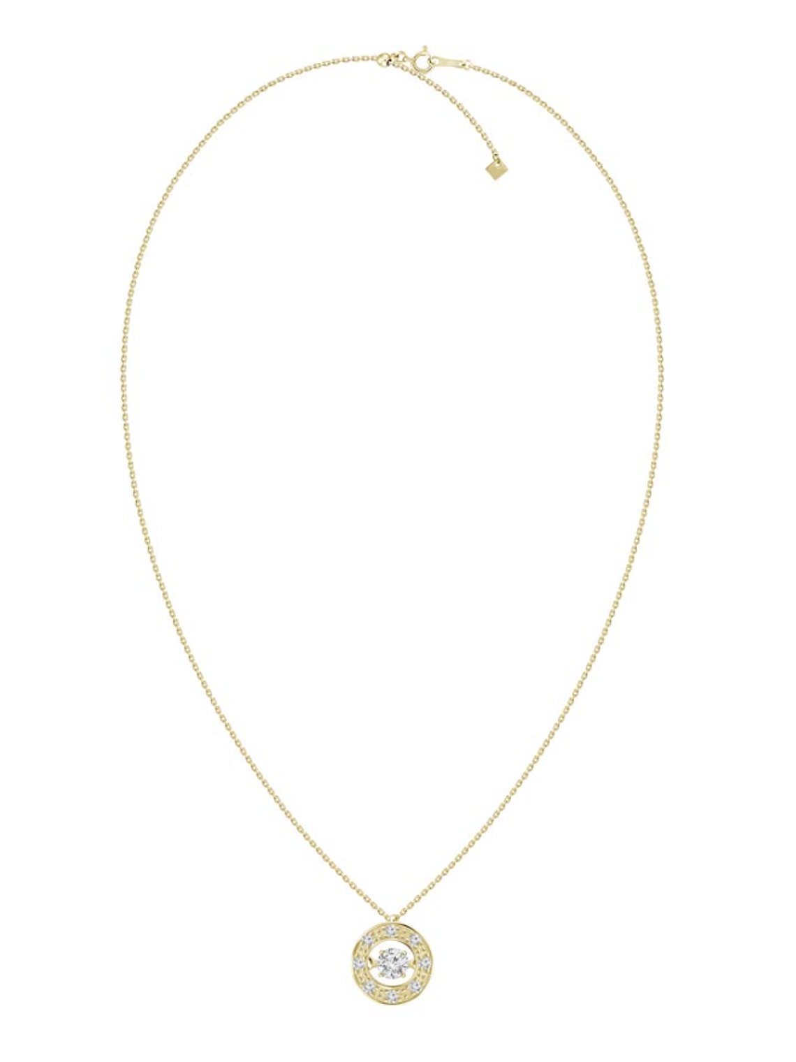 Exclusivos Puntos de Luz 2.0 Dancing Diamond Diamantes con Movimiento Autónomo Oro Amarillo 18K 2