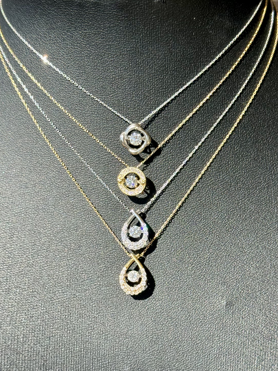 Exclusivo Puntos de Luz 2.0 Dancing Diamond Diamantes con Movimiento Autónomo Oro Blanco 18K 3