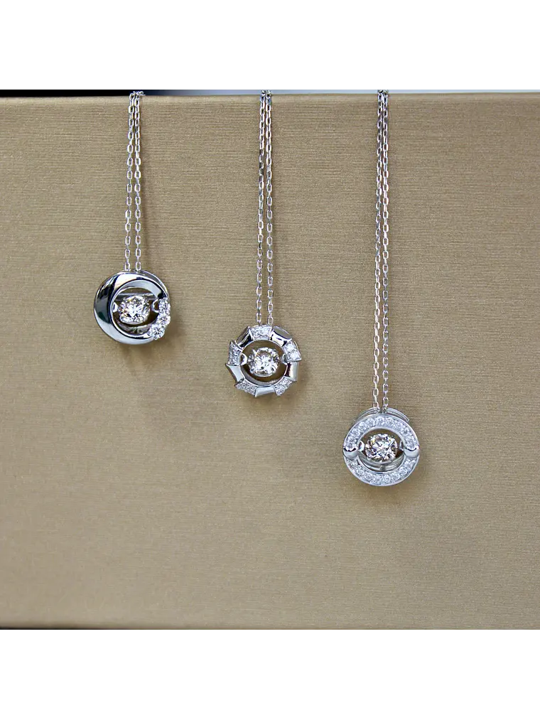 Exclusivos Puntos de Luz 2.0 Dancing Diamond Oro Blanco 18K 4