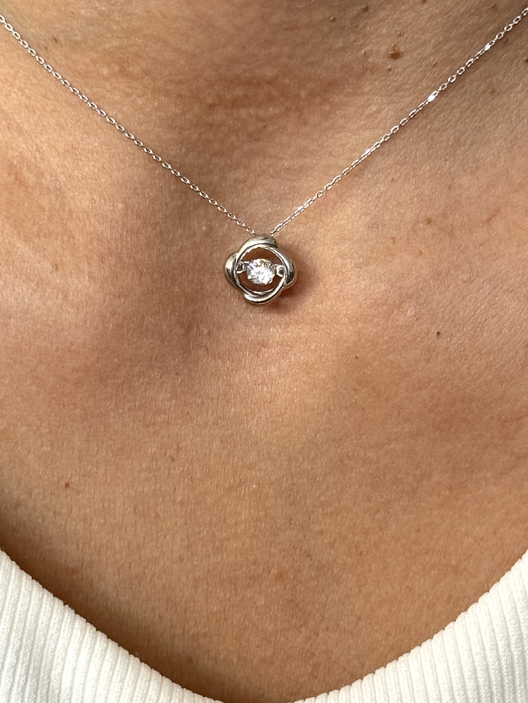 Exclusivos Puntos de Luz 2.0 Dancing Diamond Oro Blanco 18K 2