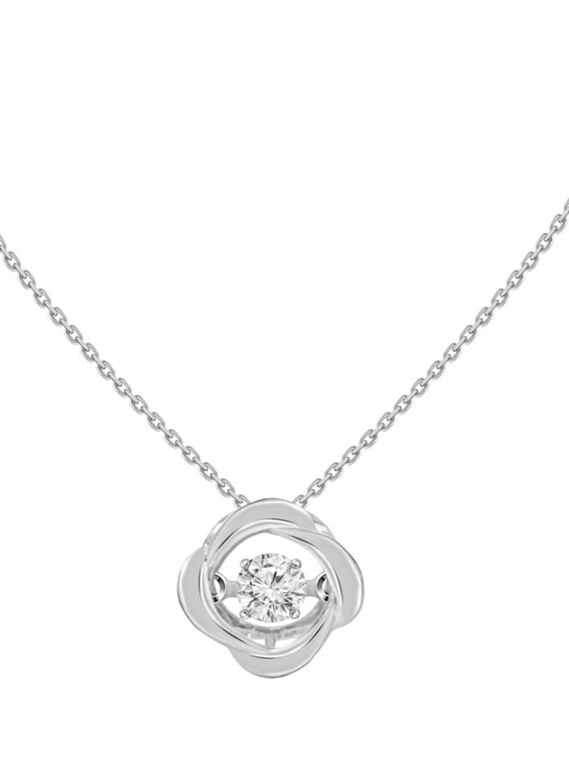 Exclusivos Puntos de Luz 2.0 Dancing Diamond Oro Blanco 18K 1