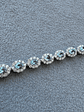 Maravilloso Brazalete Aguamarinas y Diamantes en Platino - Miniatura 3