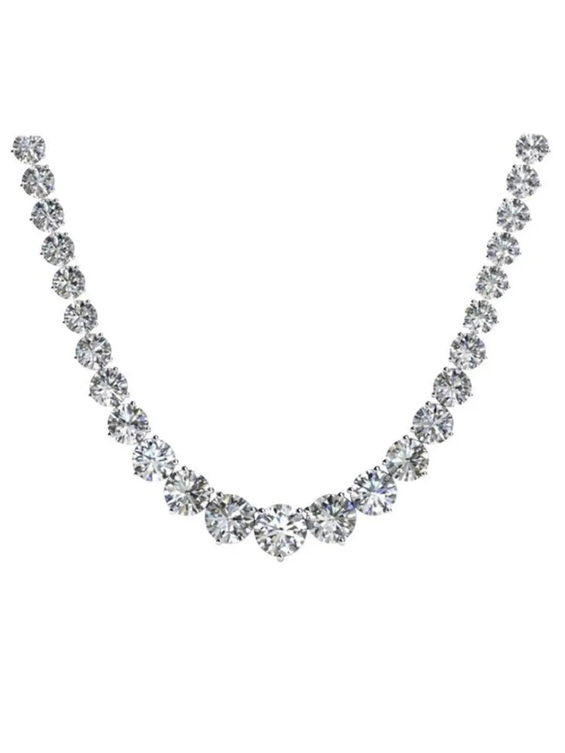 Exclusivo Collar de Lujo de Diamantes 5.05 Ct en Oro Blanco 18K 1