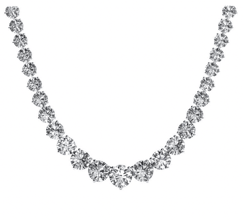Exclusivo Collar de Lujo de Diamantes 5.05 Ct en Oro Blanco 18K