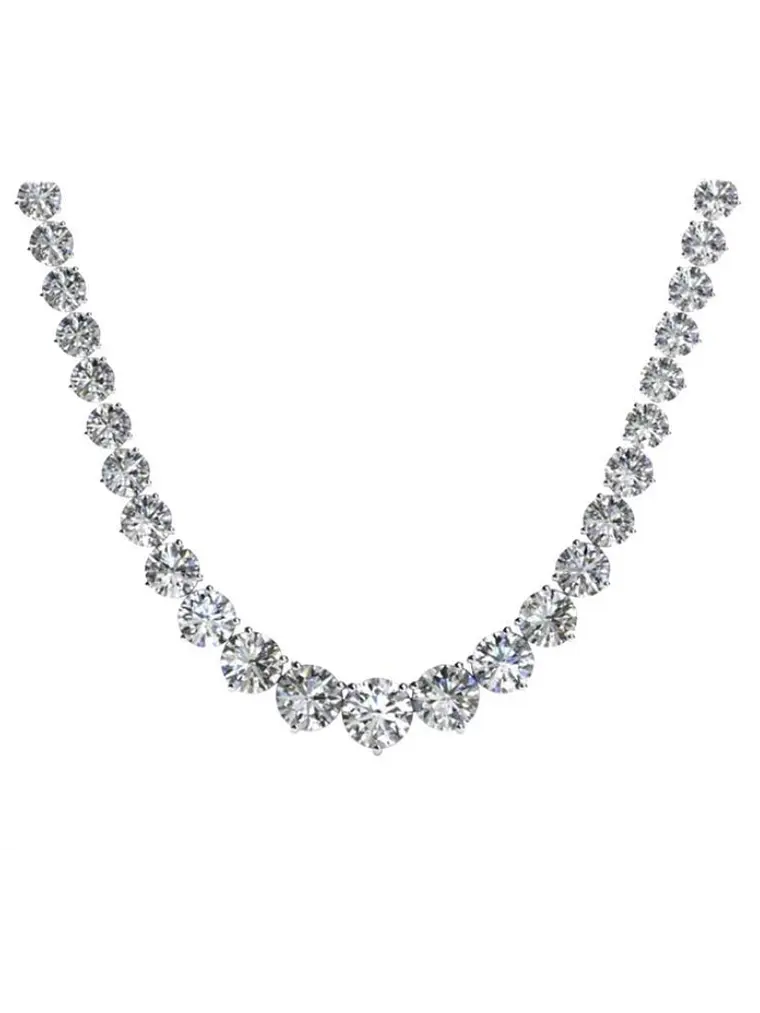 Exclusivo Collar de Lujo de Diamantes 5.05 Ct en Oro Blanco 18K 1