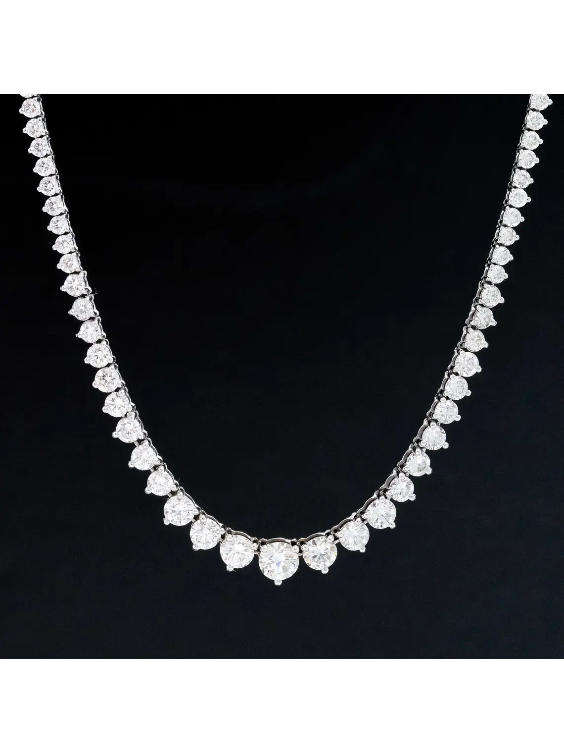 Exclusivo Collar de Lujo de Diamantes 5.05 Ct en Oro Blanco 18K 7