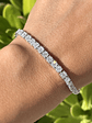Maravillosa Pulsera Rosetas Diamantes en Oro Blanco 18K - Miniatura 1