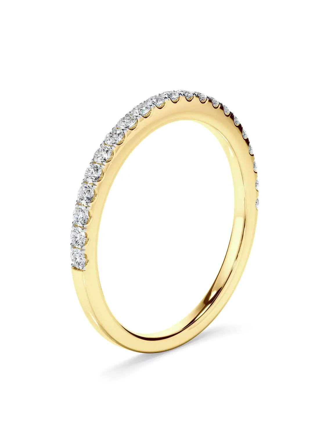 Anillo Cintillo Diamantes Oro Amarillo 18K 1