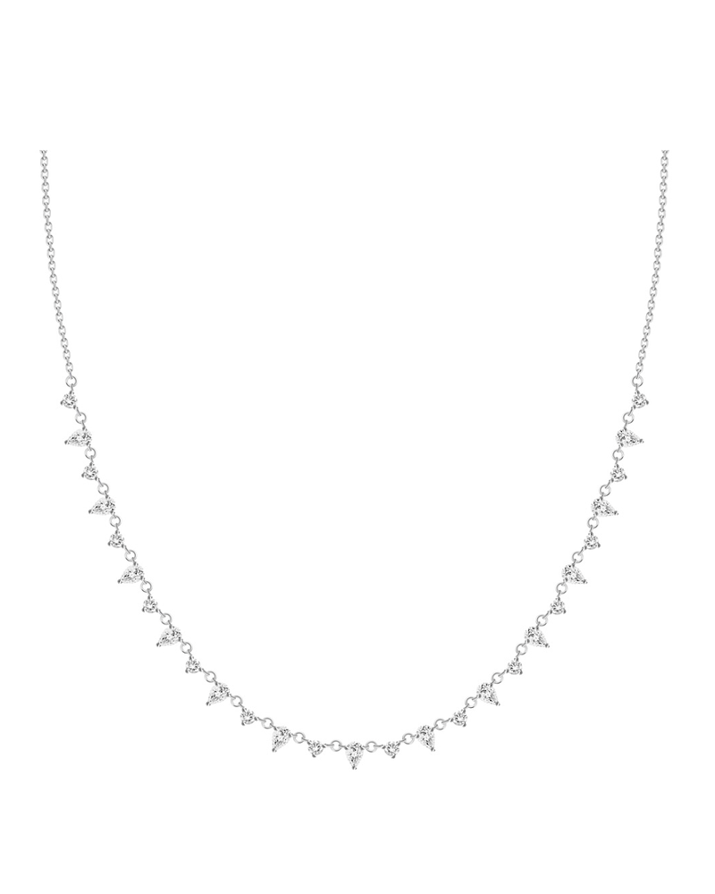 Exclusivo Collar Diamantes Oro Blanco 18K