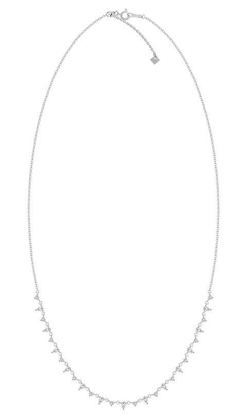 Exclusivo Collar Diamantes Corte Gota en Oro Blanco 18K